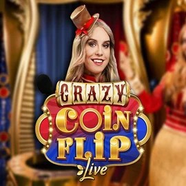 Crazy Coin Flip online game logo by Evolution on bigluckycasino.eu