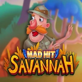 Mad Hit Savannah online game logo by RubyPlay on bigluckycasino.eu