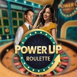 Official Live Casino logo: PowerUP Roulette by Pragmatic Play at BigLucky Casino