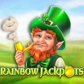 Rainbow Jackpots online game logo by Red Tiger Gaming on bigluckycasino.eu